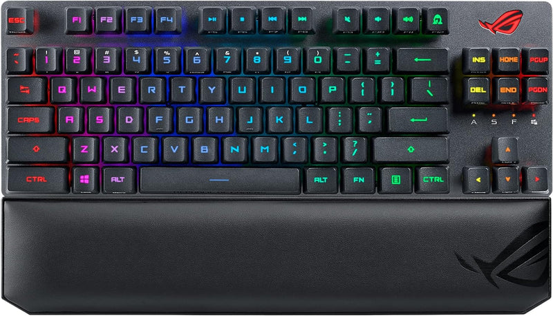 ASUS 華碩 ROG STRIX SCOPE RX TKL Deluxe Wireless 無線電競鍵盤 (青軸)(90MP02J2-BKUA00)