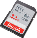 SanDisk 32GB Ultra SD Card (CL10 UHS-I Full HD 120MB/s) SDSDUN4-032G-GN6IN 772-4388