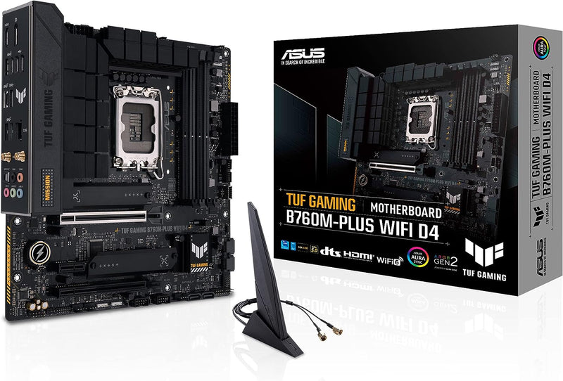 ASUS TUF GAMING B760M-PLUS D4 DDR4,LGA 1700 mATX Motherboard