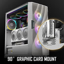 Antec PCI-E 4.0 Riser Cable With Vertical Bracket Cable Kit (200mm) - (白色) White (AT-RCVB-W200-PCIE4-RTX40)