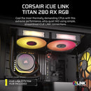 CORSAIR iCUE LINK TITAN 280 RX RGB 280mm Liquid CPU Cooler CW-9061017-WW