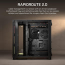 Corsair AIR 5400 LX-R ARGB iCUE LINK - Black 黑色 Triple Chamber ATX Case (CC-9011320-WW)