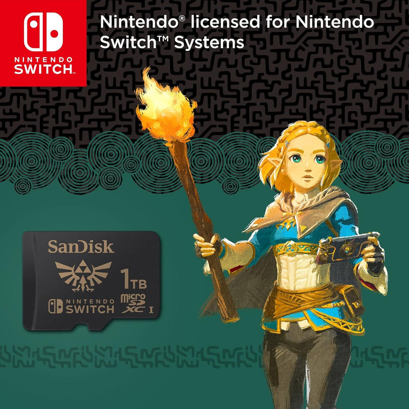 SanDisk 1TB for Nintendo Switch 100MB/s(R) 90MB/s(W) SDSQXAO-1T00-GN6ZN 772-4592
