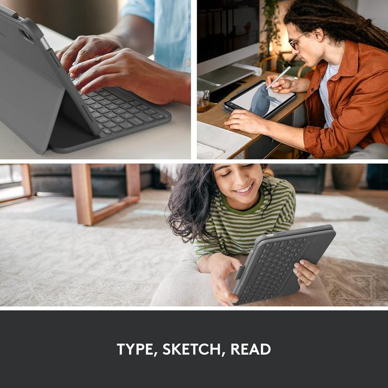 Logitech Slim Folio 藍牙鍵盤保護殼(iPad 10.9"  第10代用) 920-011432 原裝行貨