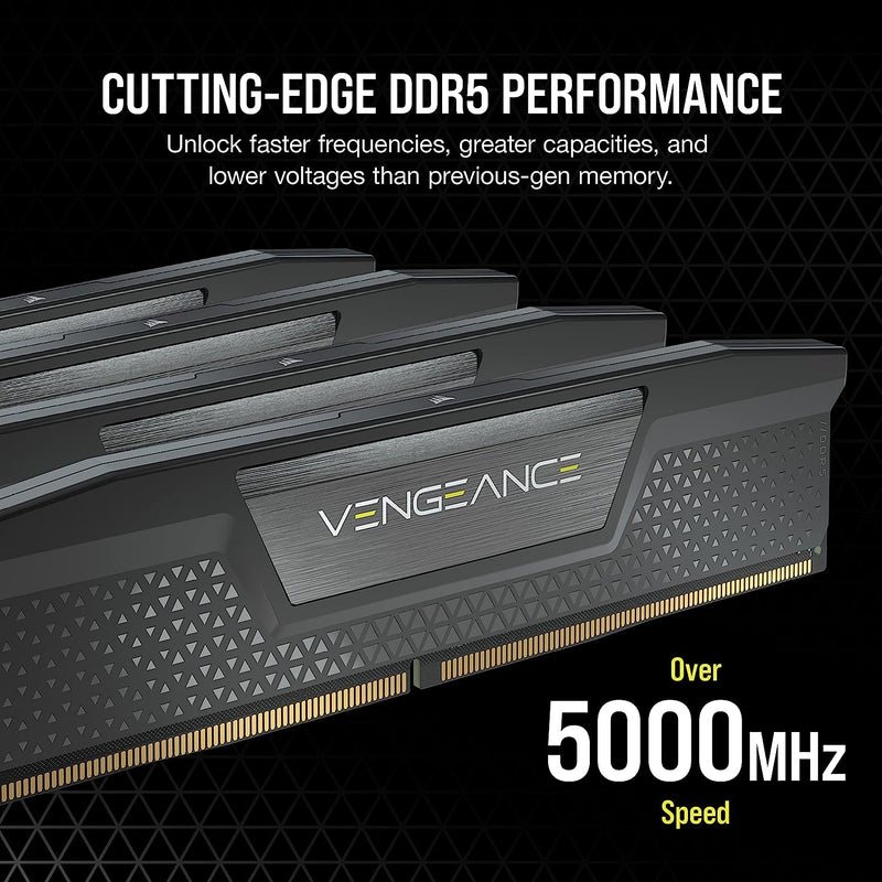 【精選優惠】CORSAIR 64GB Kit (2x32GB) VENGEANCE CMK64GX5M2B5600C40 DDR5 5600MHz Memory