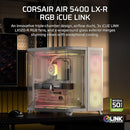 Corsair AIR 5400 LX-R ARGB iCUE LINK - White 白色 Triple Chamber ATX Case (CC-9011321-WW)