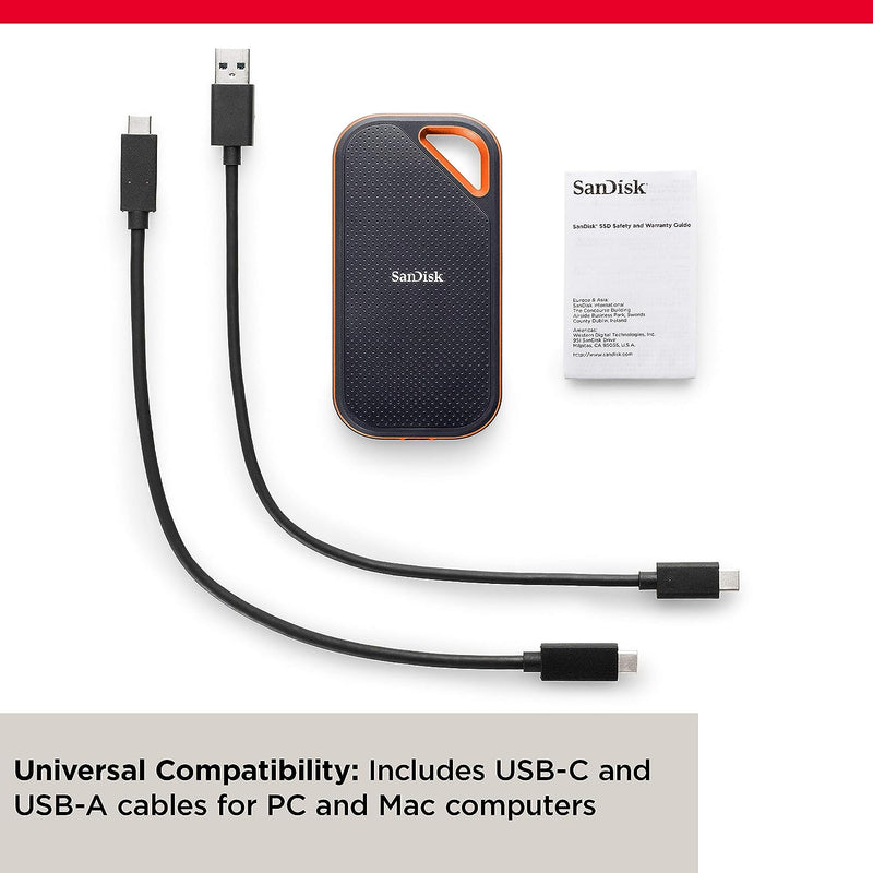 SanDisk 4TB Extreme Pro E81 V2 USB Type-C 3.2 Gen 2x2 Portable SSD SDSSDE81-4T00-G25