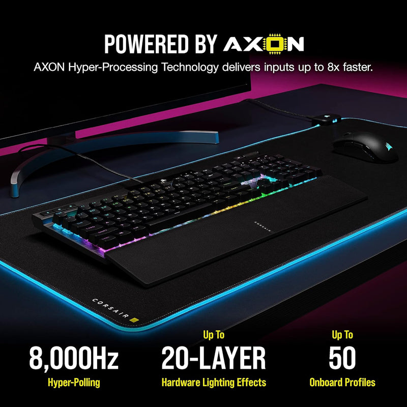 [New Year Offer] Corsair K70 RGB PRO Optical-Mechanical Gaming Keyboard with PBT DOUBLE SHOT PRO Keycaps CH-910941A-NA