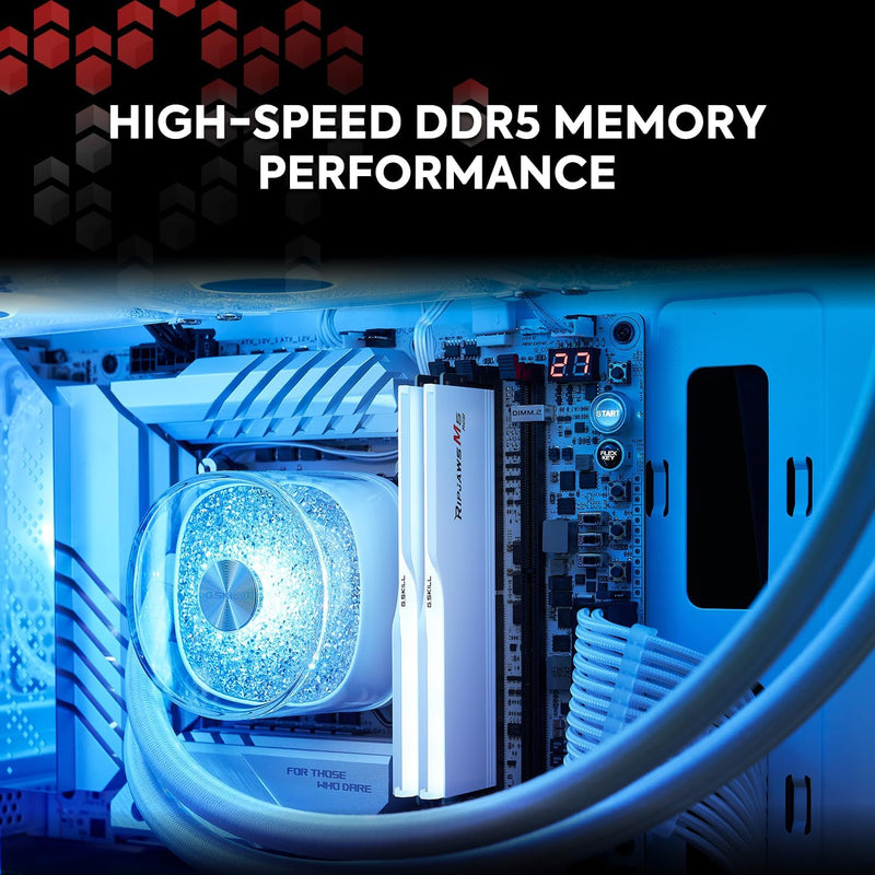 G.SKILL 32GB Kit (2x16GB) Ripjaws M5 RGB White 白色 F5-6400J3648F16GX2-RM5RW DDR5 6400MHz Memory