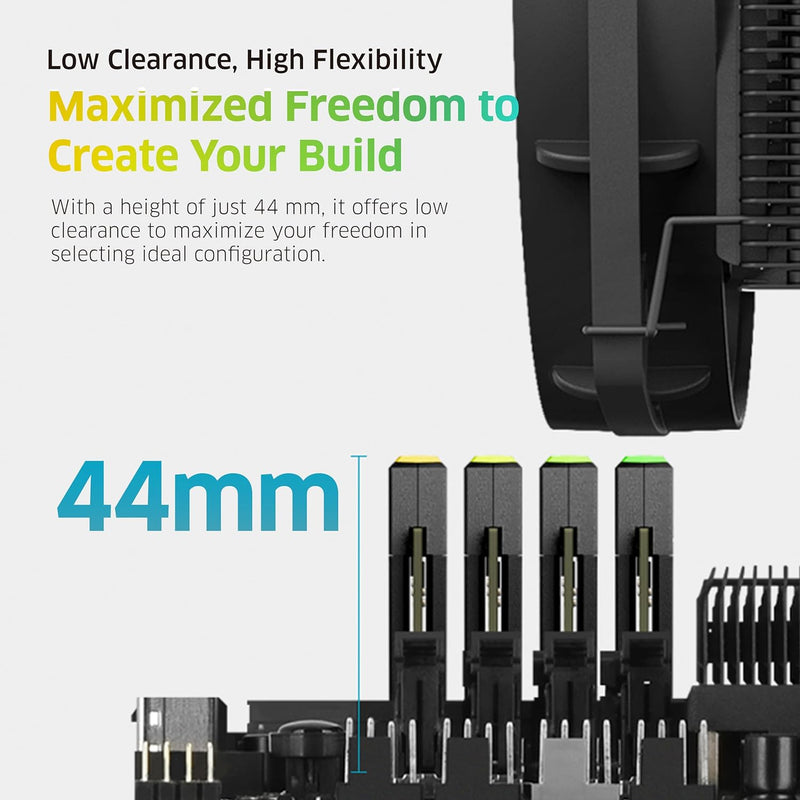KLEVV CRAS V RGB DDR5 32GB (2x16GB) 6400MHz CL32 1.35V Gaming Desktop Memory SK Hynix Chip XMP 3.0 / AMD Expo Ready - Black KD5AGUA80-64A320G 