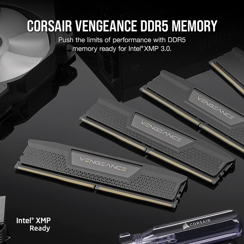 CORSAIR 64GB Kit (2x32GB) VENGEANCE CMK64GX5M2B5600C40 DDR5 5600MHz Memory