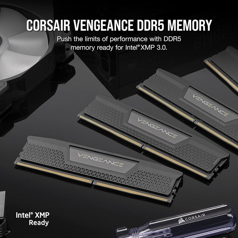 CORSAIR 32GB Kit (2x16GB) VENGEANCE CMK32GX5M2B6200C36 DDR5 6200MHz Memory 