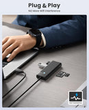 ORICO USB3.0 5-in-1 HUB with Card Reader PAPW3AT-U3-015-BK-BP