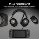 CORSAIR HS65 SURROUND Wired Gaming Headset — Carbon CA-9011270-AP
