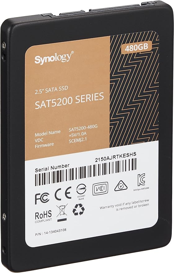 Synology 480GB SAT5200-480G 2.5" SATA 6Gb/s SSD