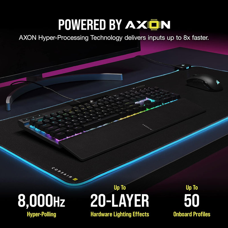 【CORSAIR 5月份電競產品優惠】Corsair K70 RGB PRO Mechanical Gaming Keyboard with PBT DOUBLE SHOT PRO Keycaps - CHERRY® MX Brown CH-9109412-NA