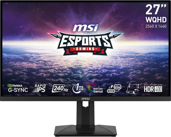 [Latest Product] MSI 27" eSports G274QPX 240Hz 2K QHD Rapid IPS (16:9) Gaming Monitor (MO-MG27QPX)