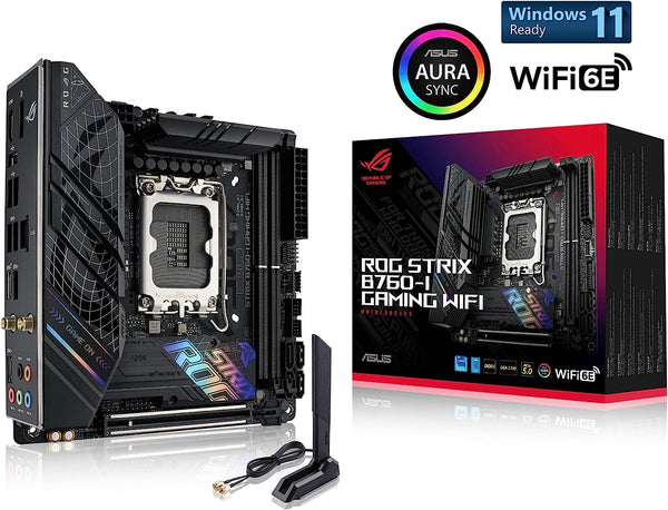 ASUS ROG STRIX B760-I GAMING WIFI DDR5,LGA 1700 Mini-ITX Motherboard