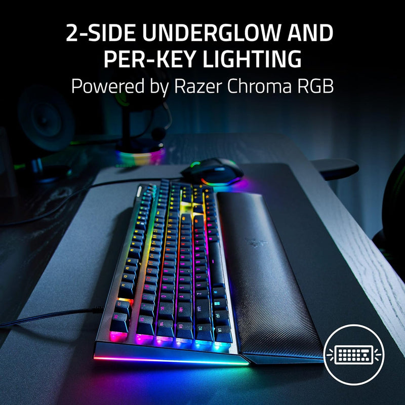 Razer BlackWidow V4 Esports Gaming Keyboard (English Green Switch) RZ03-04690100-R3M1