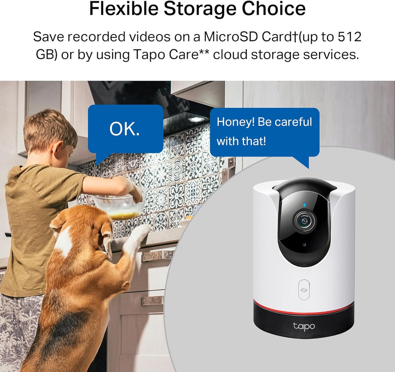 TP-Link Tapo C225 4MP 2K Smart Pan/Tilt 360 Indoor Security Camera