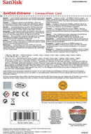 SanDisk 128GB Extreme Compact Flash (VPG-20 UDMA7 Full HD 120MB/s) SDCFXSB-128G-G46 772-3473