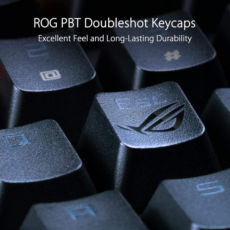 ASUS 華碩 ROG STRIX SCOPE RX TKL Deluxe Wireless 無線電競鍵盤 (青軸)(90MP02J2-BKUA00)