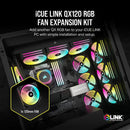 Corsair iCUE LINK QX120 RGB Black 120mm PWM PC Case Fan (CO-9051001-WW)