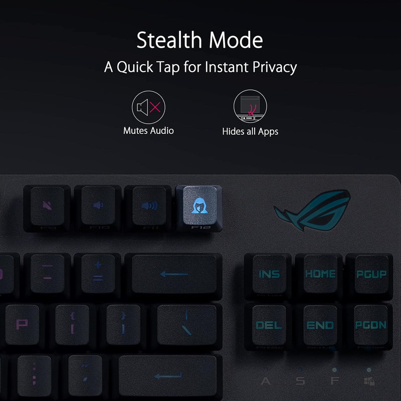 ASUS 華碩 ROG STRIX SCOPE RX TKL Deluxe Wireless 無線電競鍵盤 (青軸)(90MP02J2-BKUA00)