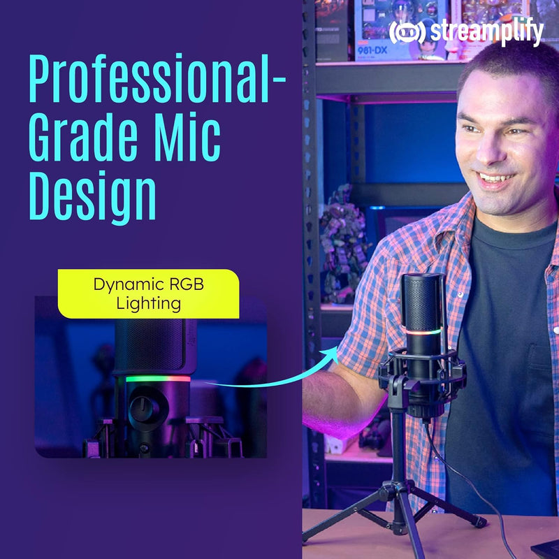 Streamplify Mic Tripod RGB 麥克風連三腳架