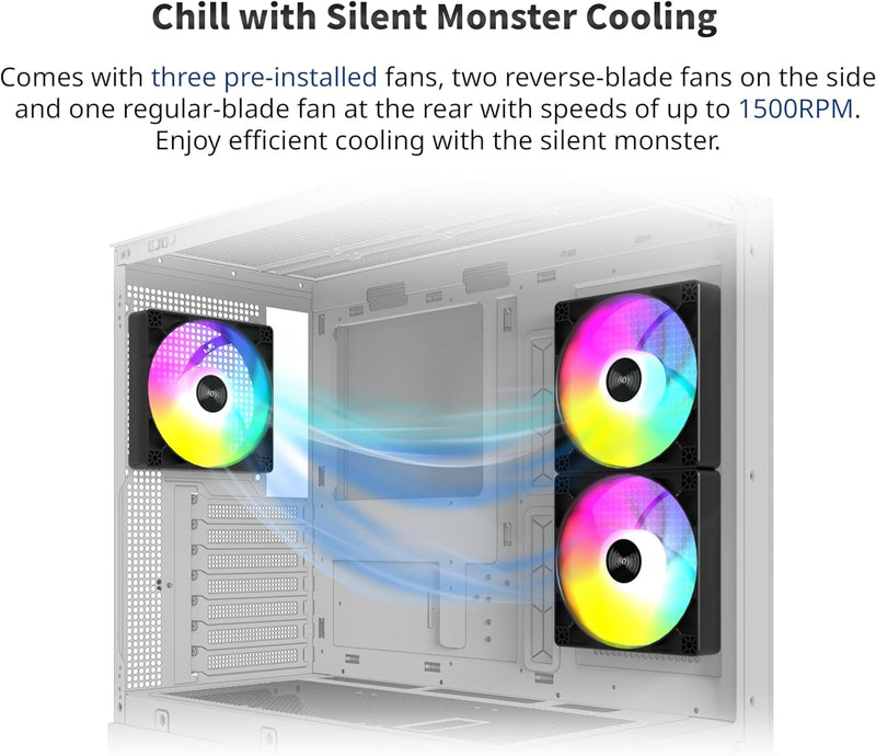 MONTECH XR WHITE ARGB ATX Case (MO-CA-XR-WH)