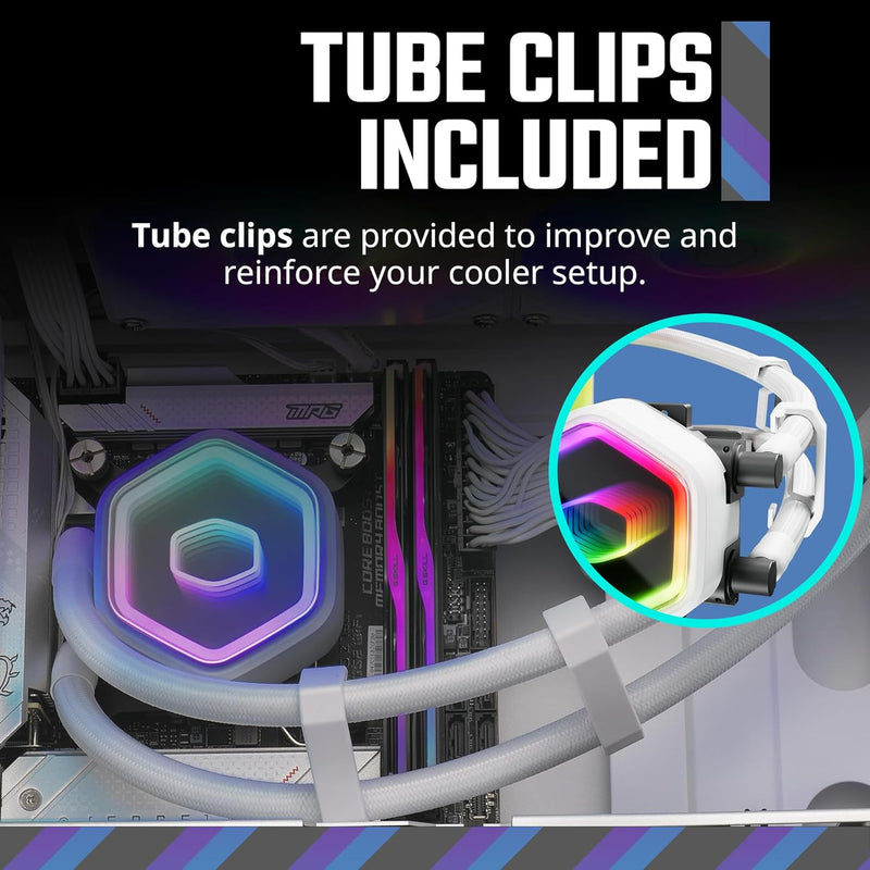 Cooler Master MASTERLIQUID ML240L CORE II ARGB WHITE 白色 240mm Liquid CPU Cooler MLW-D24M-A18PA-RW