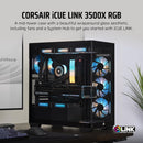 CORSAIR iCUE LINK 3500X RGB Black 黑色 Tempered Glass Mid-Tower Case CC-9011280-WW