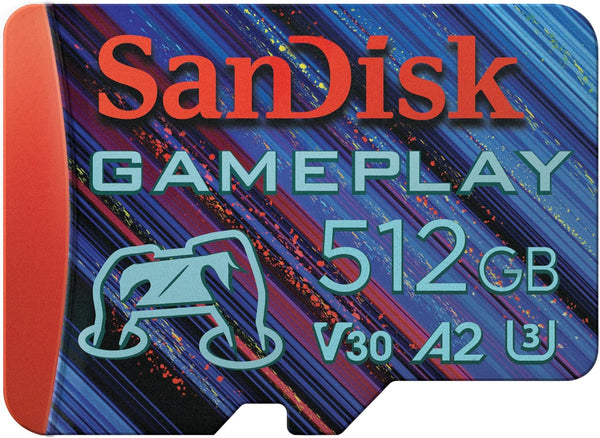 SanDisk 512GB GamePlay microSD™ Mobile and Handheld Game Memory Card SDSQXAV-512G-GN6XN 772-4585 