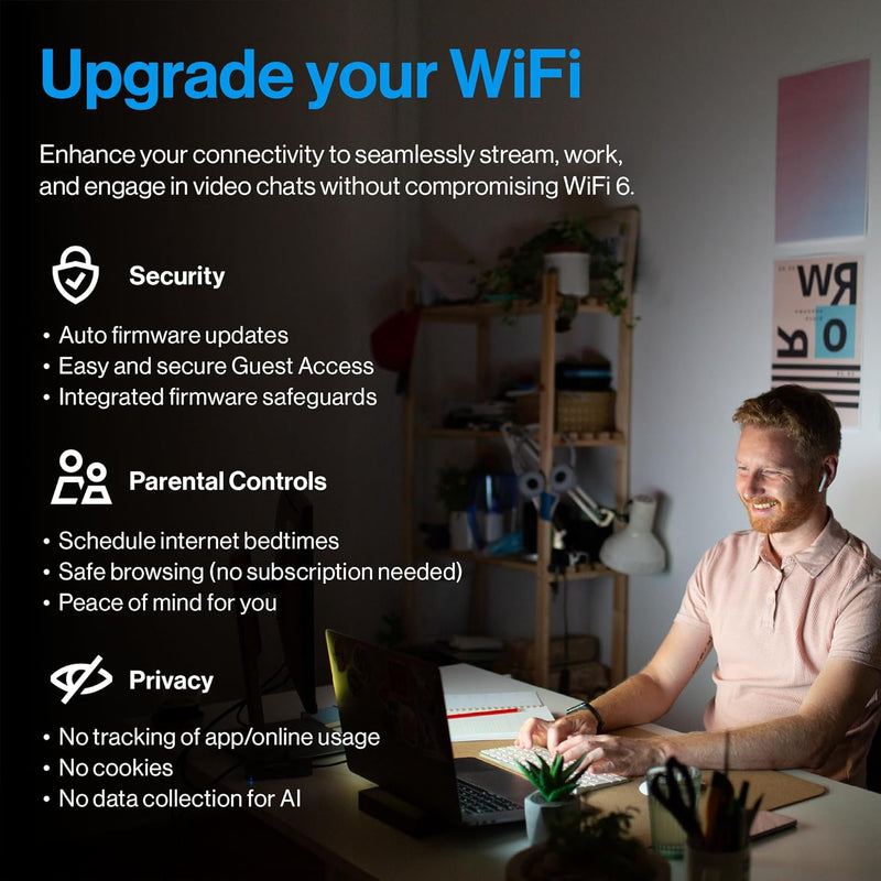 Linksys Velop Micro 6 AX3000 Dual Band Mesh WiFi System (2-pack - 1 mother and 1 child set) LN11011201-AH (3 years) 