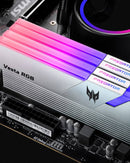 Acer Predator 32GB Kit (2x16GB) VESTA II RGB Silver 銀色 BL.9BWWR.366 DDR5 6000MHz CL30 Memory AMD EXPO & Intel XMP 3.0 (RM-AV5D32W)