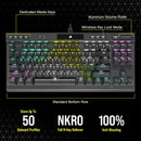 Corsair K70 RGB TKL CHAMPION Series Optical-Mechanical Gaming Keyboard with PBT DOUBLE SHOT PRO Keycaps CH-911901A-NA