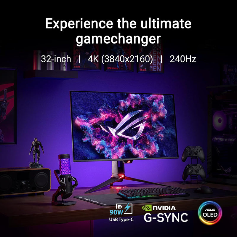 ASUS 31.5" PG32UCDM 240Hz 4K UHD OLED (16:9) 電競顯示器(HDMI2.1)
