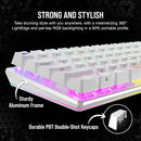 Corsair K70 PRO MINI Wireless 60% Mechanical CHERRY MX Red Switch Keyboard with RGB Backlighting - White CH-9189110-NA