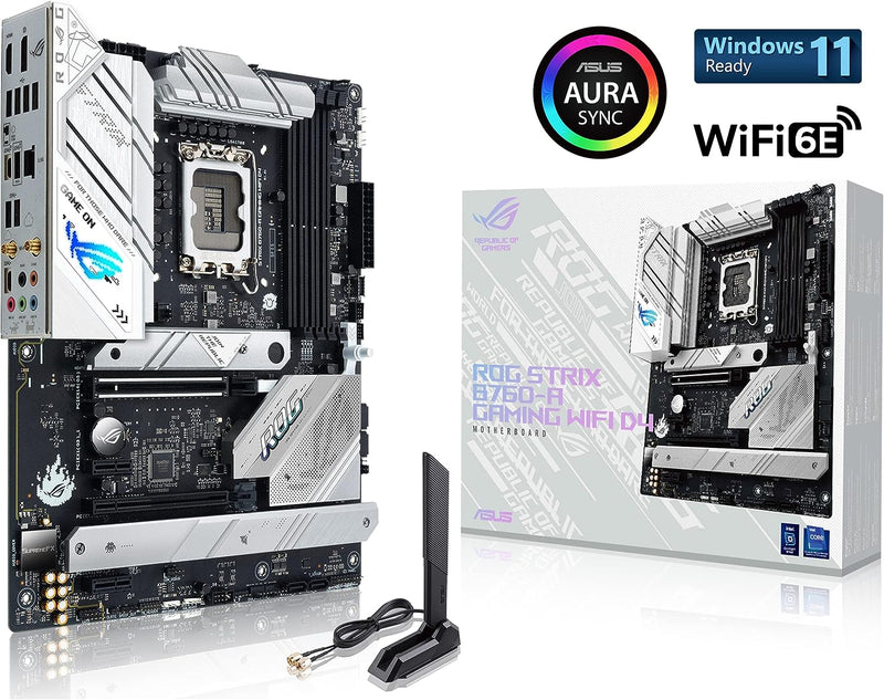 ASUS ROG STRIX B760-A GAMING WIFI D4 DDR4,LGA 1700 ATX Motherboard