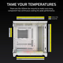 Corsair AIR 5400 LX-R ARGB iCUE LINK - White 白色 Triple Chamber ATX Case (CC-9011321-WW)