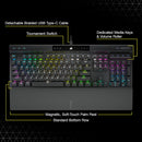 Corsair K70 RGB TKL CHAMPION SERIES Mechanical Gaming Keyboard - CHERRY MX Red CH-9119010-NA
