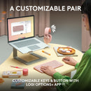 Logitech Pebble 2 Combo 無線纖薄鍵鼠套裝 (English Version) - Rose Pink 玫瑰粉色 920-012189 原裝行貨