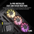 CORSAIR iCUE LINK 3500X RGB Black 黑色 Tempered Glass Mid-Tower Case CC-9011280-WW