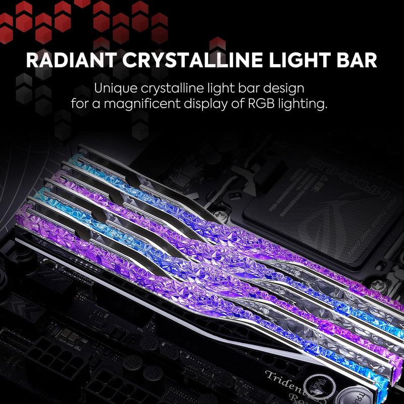 G.SKILL 32GB Kit (2x16GB) Trident Z5 ROYAL Neo RGB Silver 銀色 F5-6400J3039G16GX2-TR5NS DDR5 6400MHz CL30 Memory (AMD EXPO)