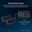 ASUS Pro WS Platinum 1600W ATX 3.1 (PCIe5.1) 80Plus 鉑金牌 Full Modular Power Supply (PS-APW1K6) 10年保用