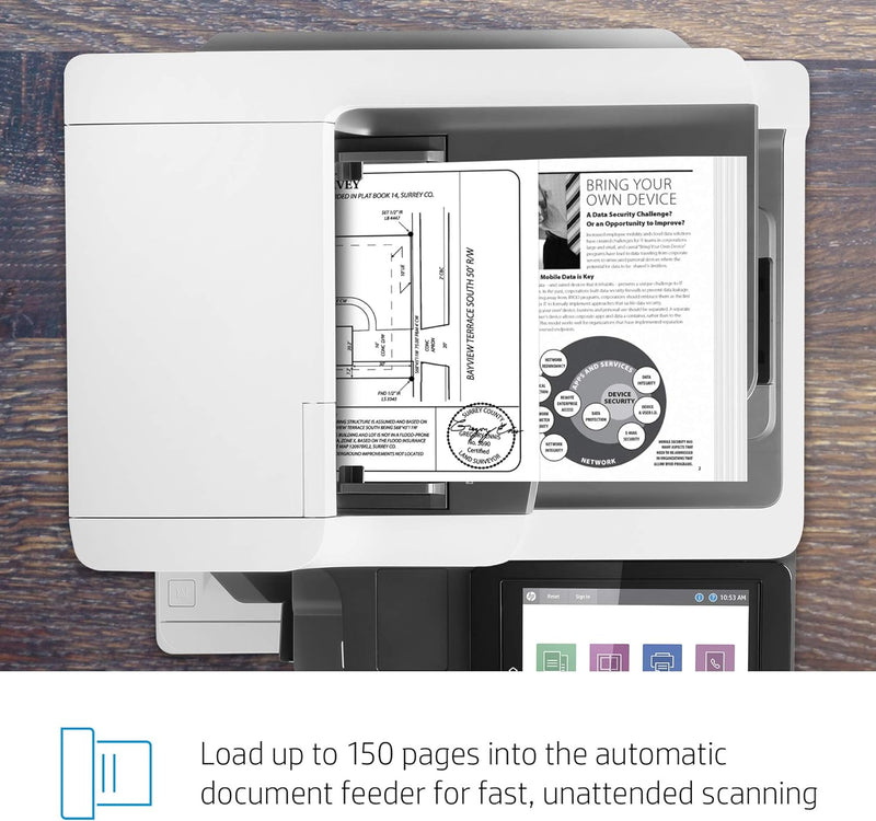 HP LaserJet Enterprise Flow MFP M635z Printer -7PS99A