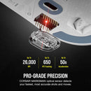 CORSAIR M75 AIR Wireless 超輕量無線遊戲滑鼠 White CH-931D101-AP