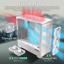ANTEC FLUX PRO White 白色 Tempered Glass Full Tower E-ATX Case FLUX-PRO-WHITE_EUV