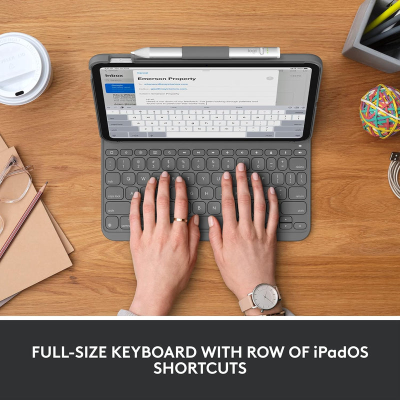 Logitech Slim Folio 藍牙鍵盤保護殼(iPad 10.9"  第10代用) 920-011432 原裝行貨