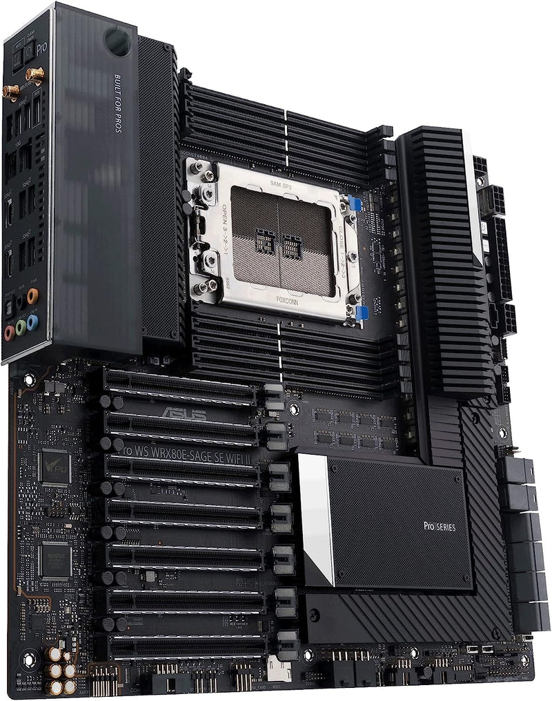 ASUS PRO WS WRX80E-SAGE SE WIFI II DDR4,Socket sWRX8 EATX Motherboard